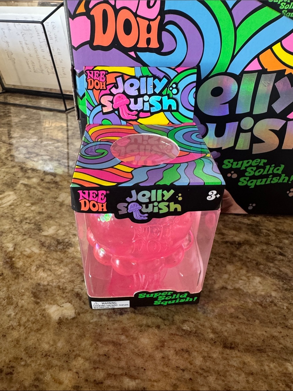 NEEDOH Jelly Squish Pink Super Solid Squish